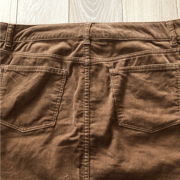 Talbots Petites Corduroy Mini Skirt in Tan Size 12P - Picture 7 of 10
